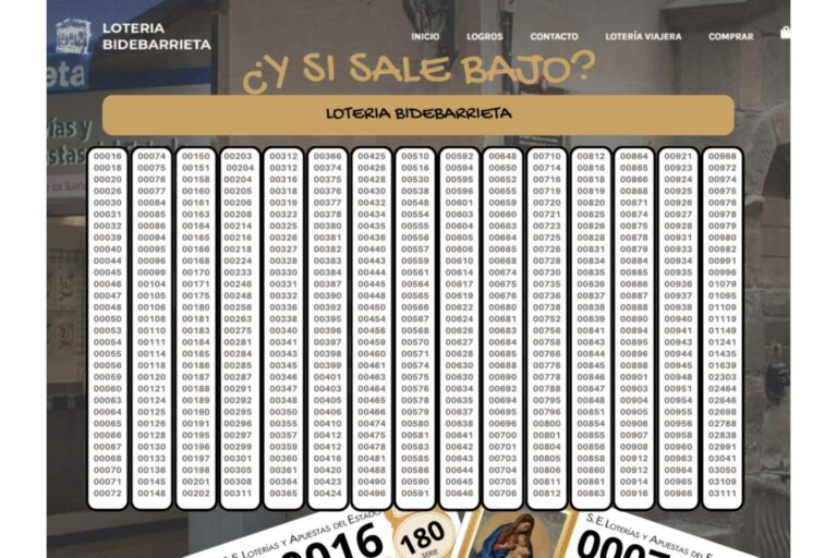 Lotería Bidebarrieta cuenta con una de las mayores consignaciones de números bajos de la historia