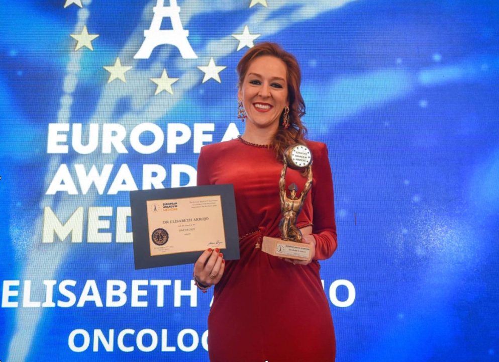 Por segundo año consecutivo, la Doctora española Elisabeth Arrojo es reconocida con el Premio Europeo de Medicina en Oncología