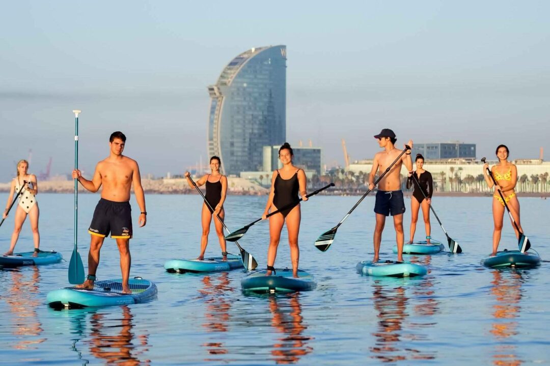 Aprender a hacer paddle surf en Barcelona con la Escuela Eswell