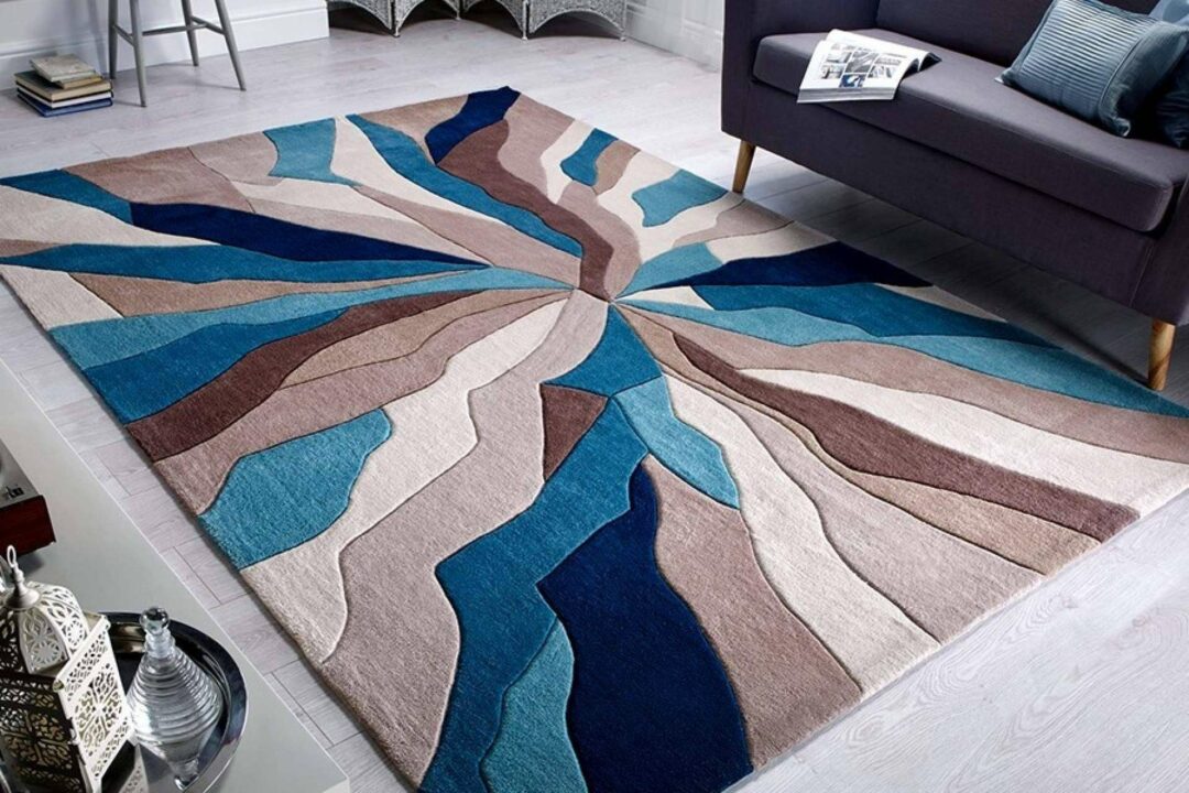 Artículos en tendencia para la decoración de interiores, Alfombras modernas y lámparas de techo