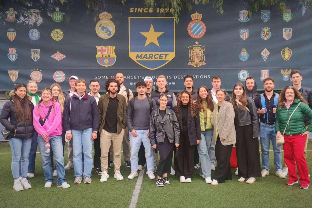 La Universidad Politécnica de Augsburgo visita la academia de fútbol Marcet