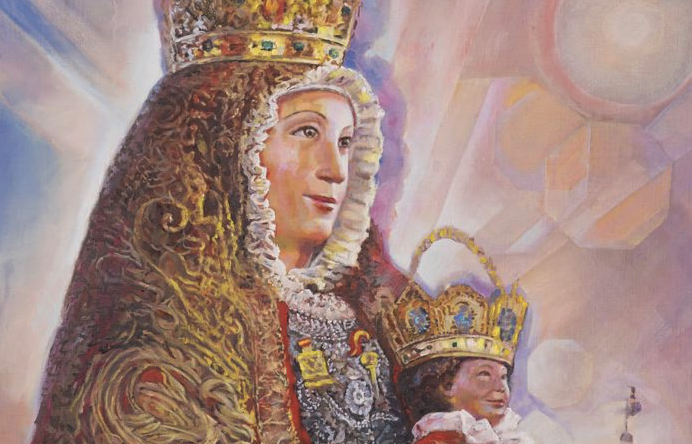 La Virgen de los Reyes vestirá el manto rojo de María Luisa Fernanda de Borbón este 15 de agosto