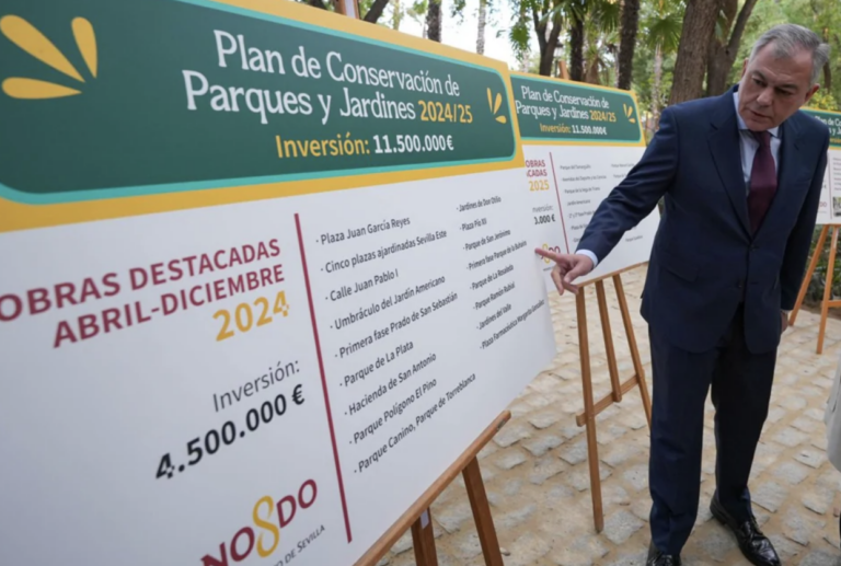 Sevilla invertirá 7 millones en 2025 para mejorar sus parques y jardines