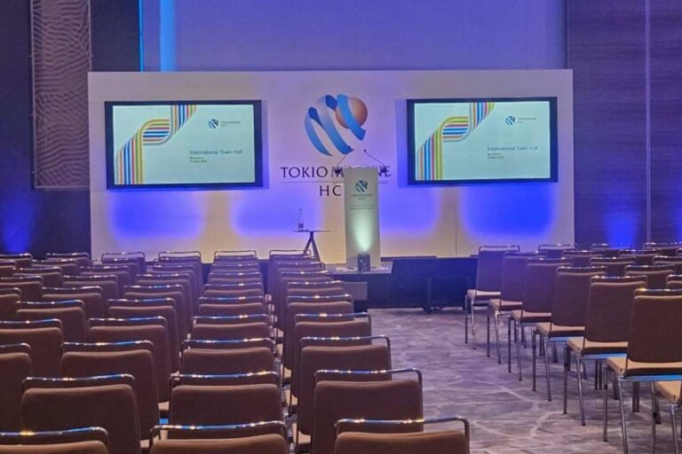 Eventos empresariales con alto impacto visual gracias al alquiler de TV y pantallas LED de ASB Audiovisuals