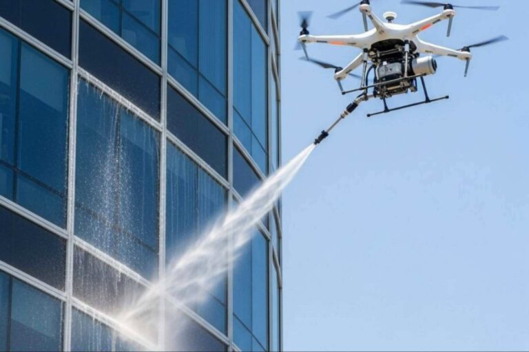 Galvañ Lacados lanza su nuevo servicio de limpieza de fachadas con drones
