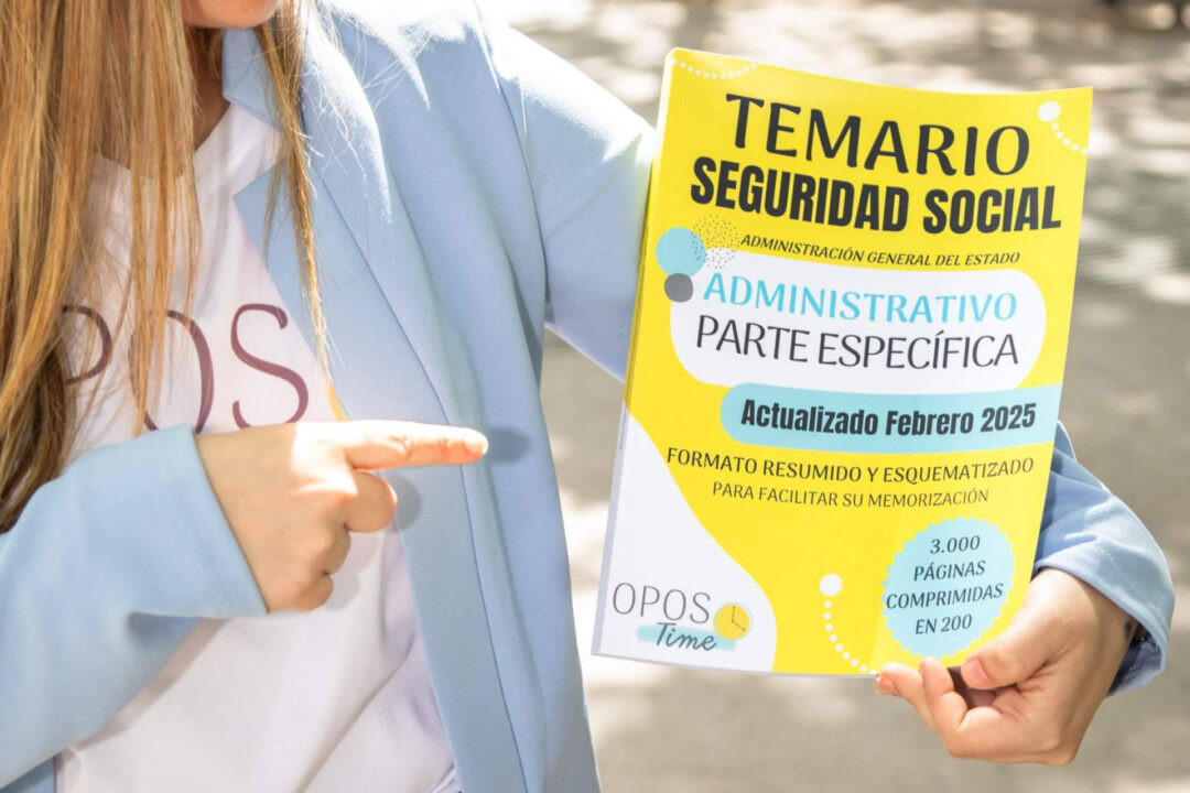 Opostime lanza resúmenes clave para las oposiciones a la Seguridad Social ante la nueva OPE 2024 y 2025