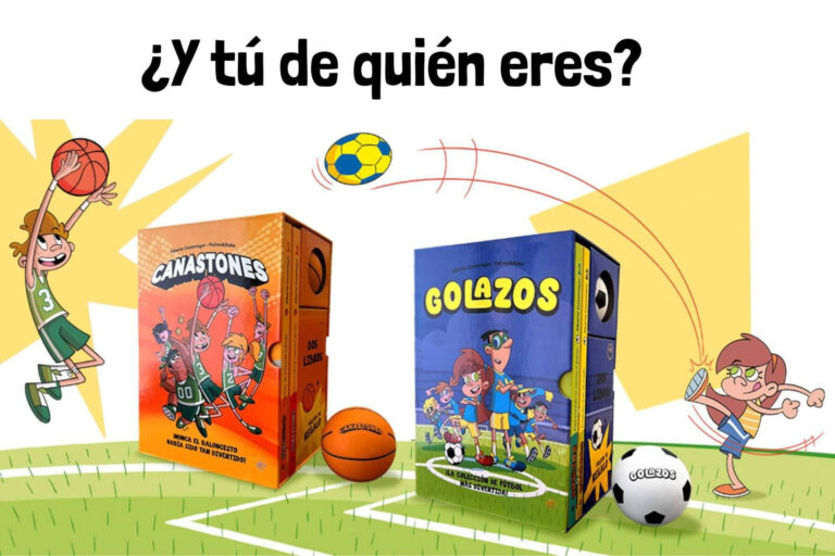 Diversión a lo grande; los estuches de Golazos y Canastones con libros y minipelota de regalo