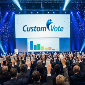 Votación electrónica en tiempo real, la solución de Custom Vote para juntas, congresos y asambleas