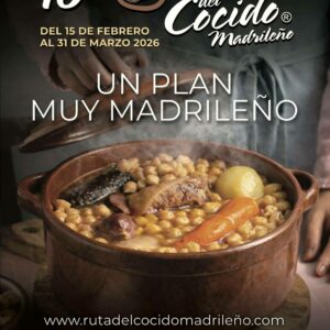 La 16ª edición de la Ruta del Cocido Madrileño reunirá a 46 restaurantes del 15 de febrero al 31 de marzo de 2026