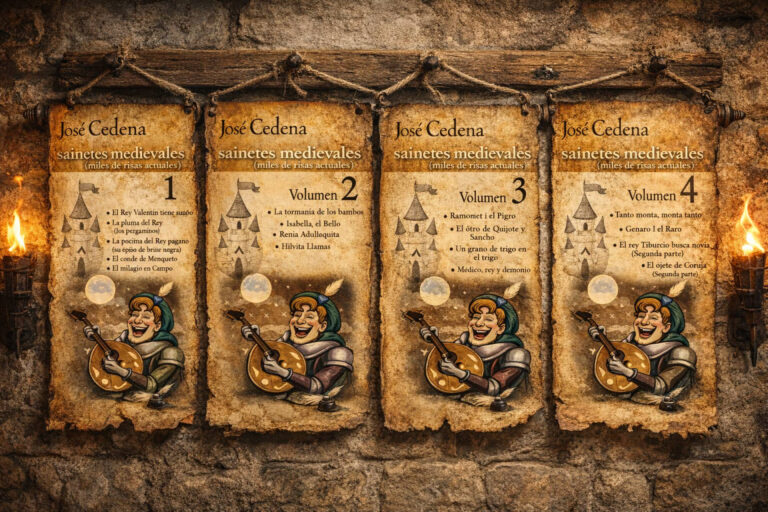 José Cedena publica el cuarto volumen de su colección 'Sainetes Medievales' combinando humor y crítica social