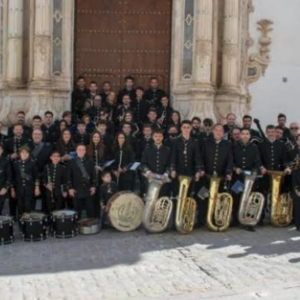 La banda de música de Estepa firma con la hermandad de la Santa Cena de Jaén para el Domingo de Ramos