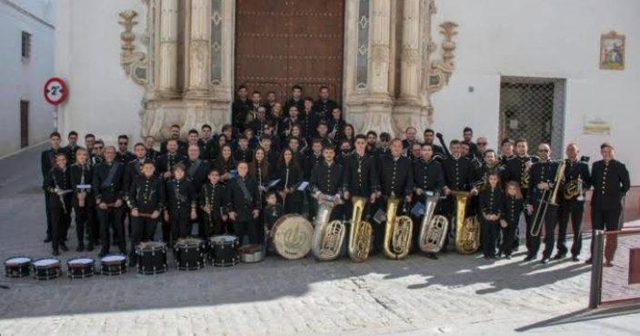 La banda de música de Estepa firma con la hermandad de la Santa Cena de Jaén para el Domingo de Ramos