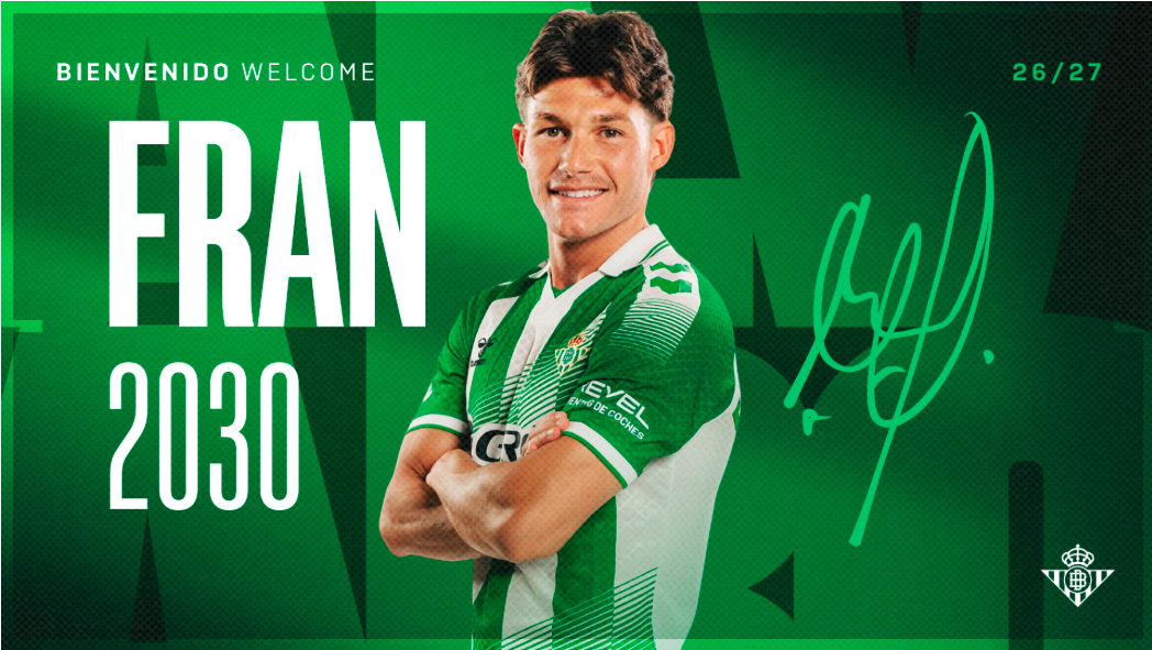Fran García asegura que la Champions genera "mucha ilusión" en su presentación como jugador del Betis