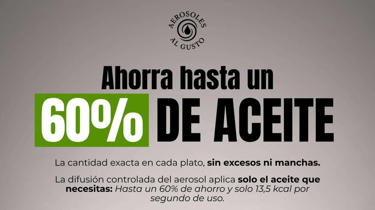 El aceite de oliva en aerosol se abre paso en la hostelería profesional