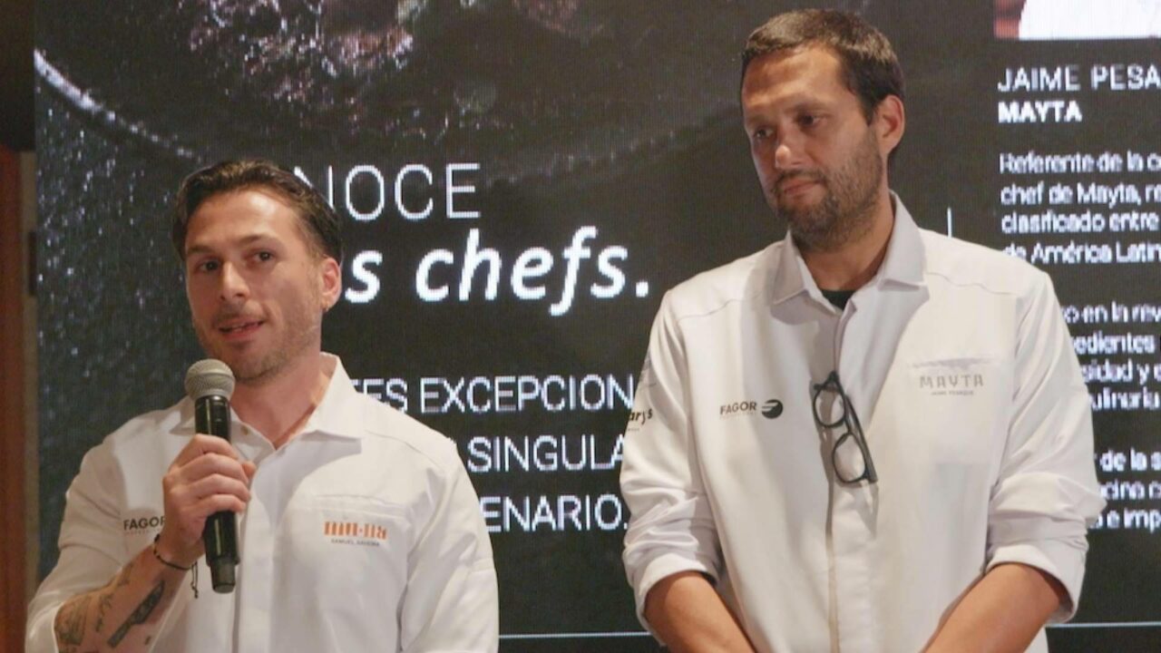 Samuel Naveira cocinó en Perú junto a Jaime Pesaque