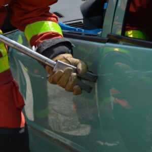 Dos heridos en una colisión entre dos vehículos en la A-66 a la altura de Santiponce