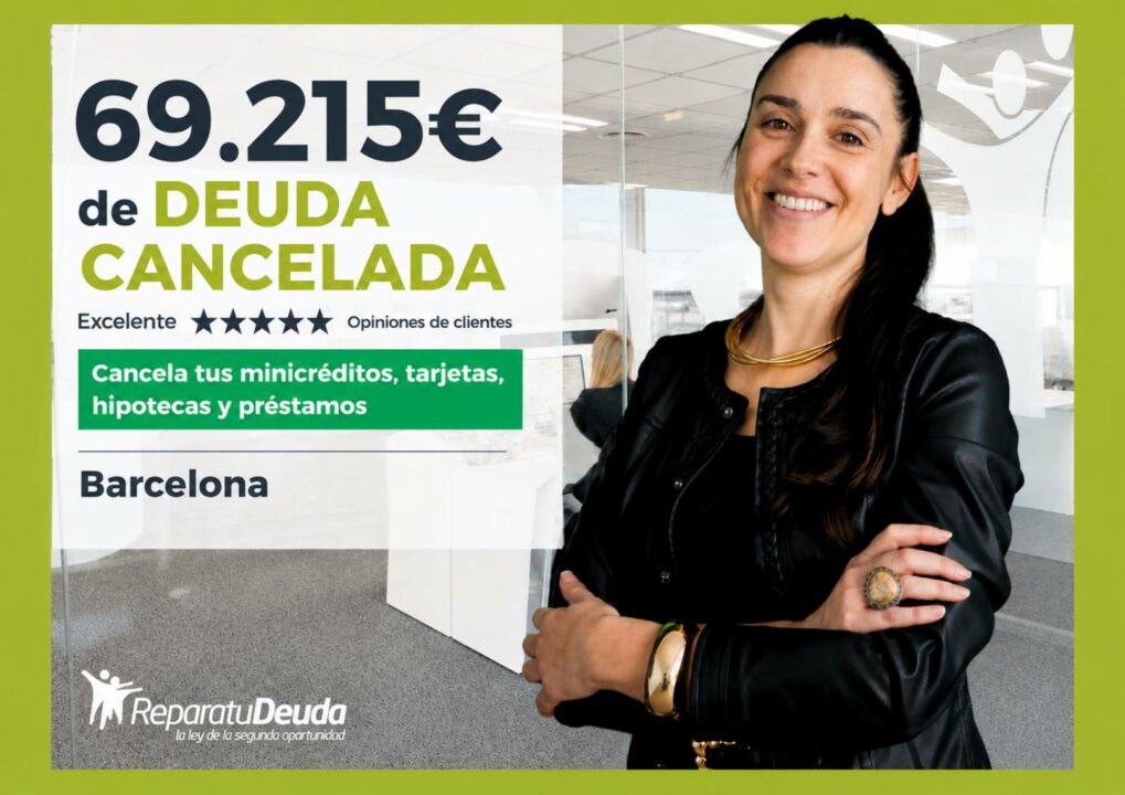 Repara tu Deuda, despacho especializado en la Ley de Segunda Oportunidad, consigue cancelar una deuda de 69.215 €