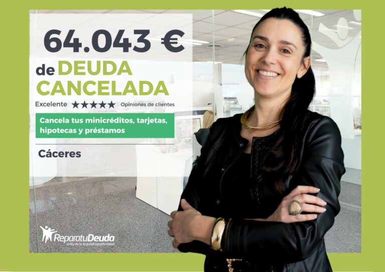 Una madre de Cáceres deja atrás 64.043 € con Repara tu Deuda Abogados y la Ley de Segunda Oportunidad
