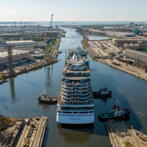 Oceania Cruises alcanza un nuevo hito en la construcción de Oceania Sonata, el primero de su nueva clase