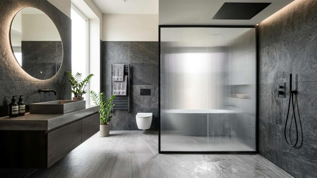 El baño cambia de aspecto; la grifería empotrada y las mamparas ganan protagonismo