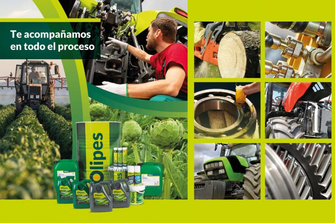 Olipes, fabricación de aceites y grasas lubricantes para maquinaria agrícola
