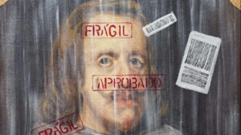 Frágil; la pintura que llega con instrucciones de manejo