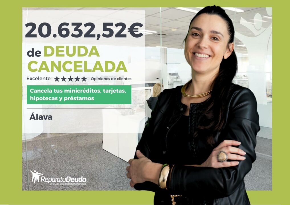 Una mujer de Álava deja atrás 20.632,52 euros con Repara tu Deuda Abogados y la Ley de Segunda Oportunidad