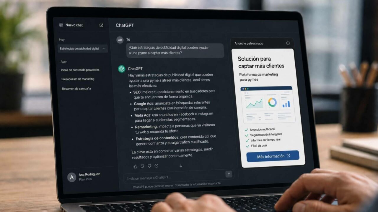 ChatGPT Ads; así será la publicidad dentro de la inteligencia artificial