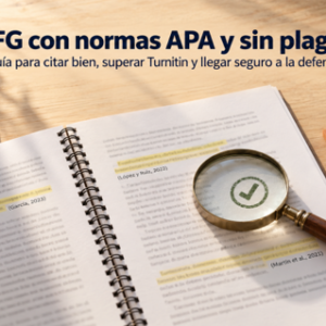 Redacción académica del TFG: normas APA, citación y control antiplagio