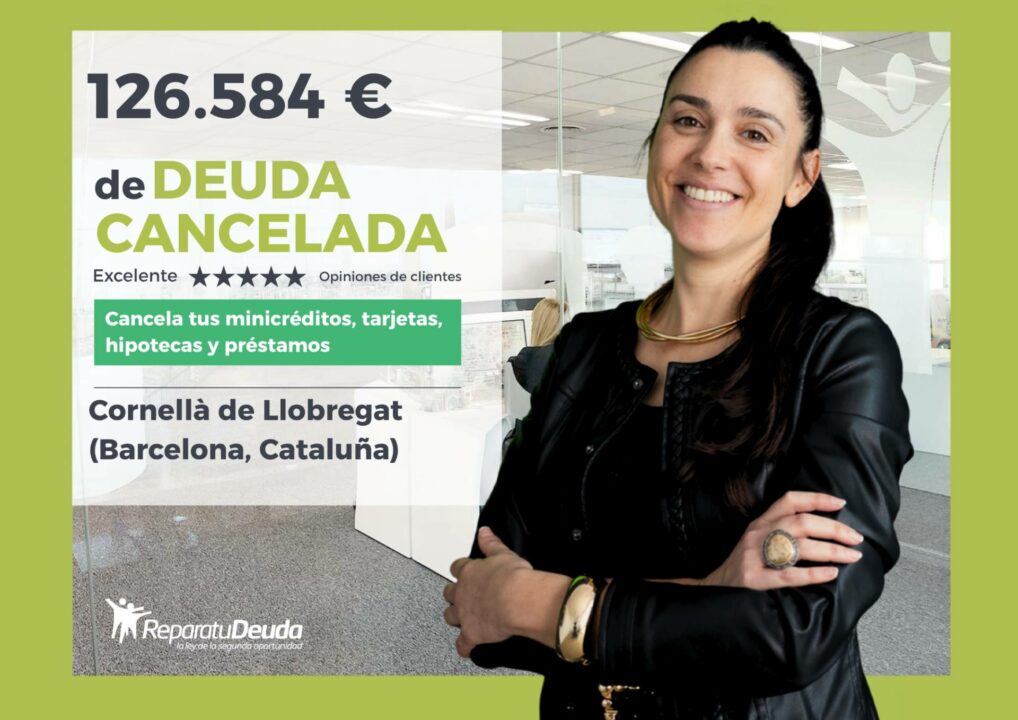 Repara tu Deuda logra que una mujer deje atrás 126.584 € en Cornellà de Llobregat (Barcelona, Cataluña) con la Ley de Segunda Oportunidad