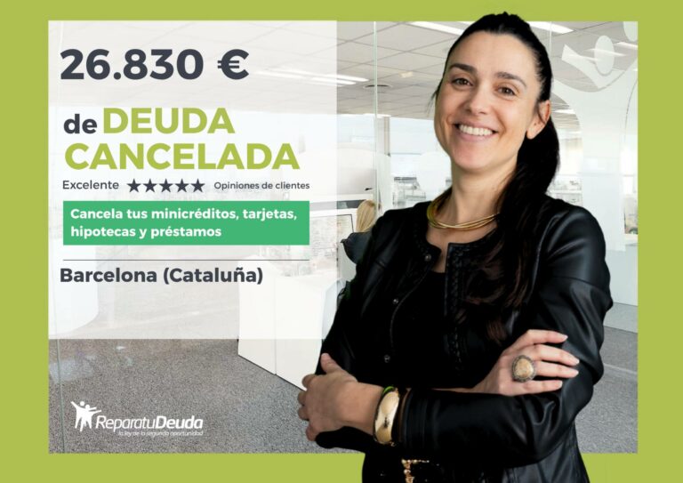 Una madre salda 26.830 € en Barcelona (Cataluña) con Repara tu Deuda y la Ley de Segunda Oportunidad