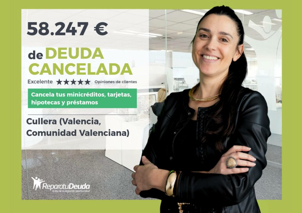 Un autónomo cancela 58.247 € en Cullera (Valencia, Comunidad Valenciana) con Repara tu Deuda y la Ley de Segunda Oportunidad