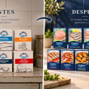 Brandesign desarrolla la evolución de la identidad visual y el packaging de Dorita, una marca con tradición conservera gallega