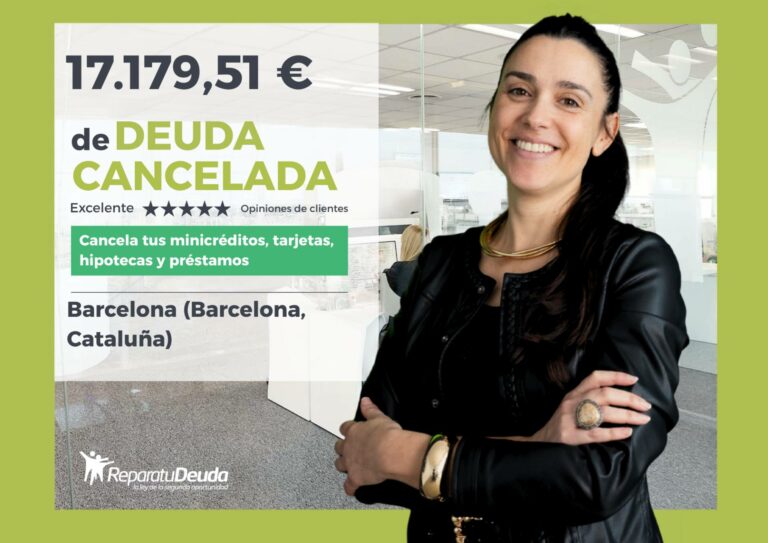 17.179,51 € de deuda quedan atrás para un jubilado de Barcelona (Barcelona, Cataluña)